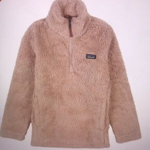 Patagonia Tan Fleece Kids Hoodie